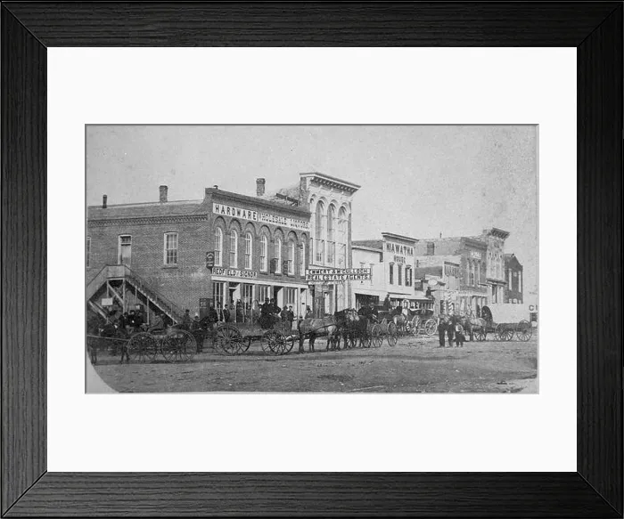 Framed Print : 775 Humboldt, Kansas (circa 1865-1875) Framed Print : 775 Humboldt, Kansas (circa 1865-1875)