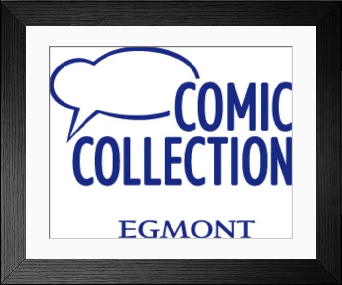 Framed Print : The logo for Egmont Comic Collection represents a publishing brand known for producing and distributing comic books Framed Print : The logo for Egmont Comic Collection represents a publishing brand known for producing and distributing comic books