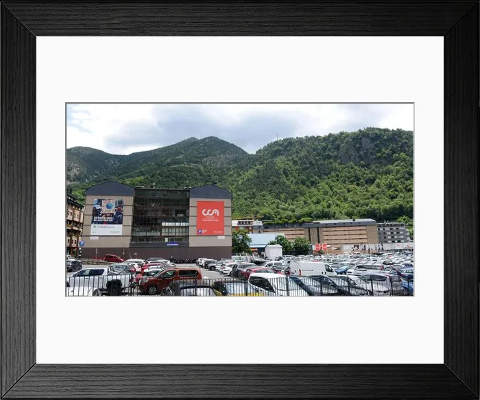 Framed Print : A full parking lot at the CCA Centre Comercial Andorrà - Super U in Andorra la Vella, Andorra Framed Print : A full parking lot at the CCA Centre Comercial Andorrà - Super U in Andorra la Vella, Andorra