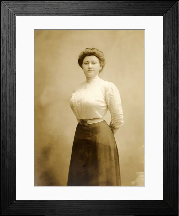 Framed Print : Zaftig, Busty Victorian Woman Framed Print : Zaftig, Busty Victorian Woman