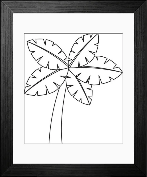 Framed Print : tropical palm tree exotic plant trunk nature