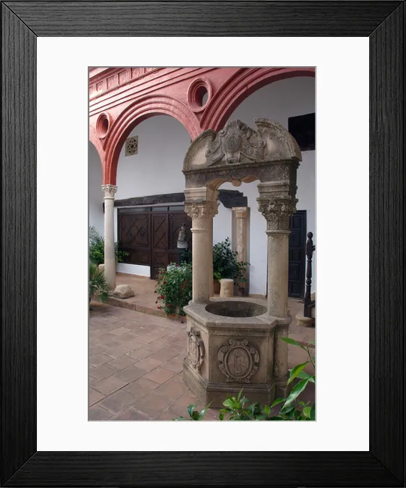 Framed Print : The courtyard, Mondragon Palace, Ronda, Andalucia Framed Print : The courtyard, Mondragon Palace, Ronda, Andalucia