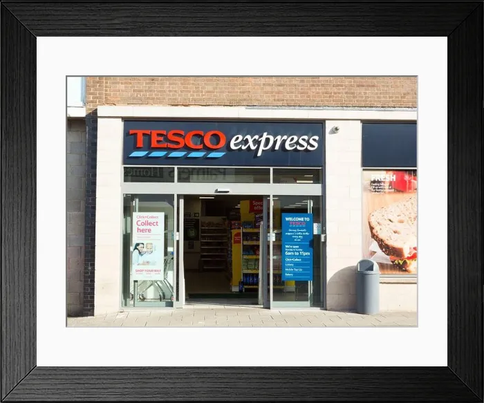 Framed Print : Tesco Express store Framed Print : Tesco Express store
