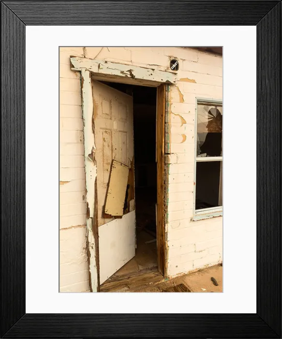 Framed Print : Doorway of abandoned building Framed Print : Doorway of abandoned building