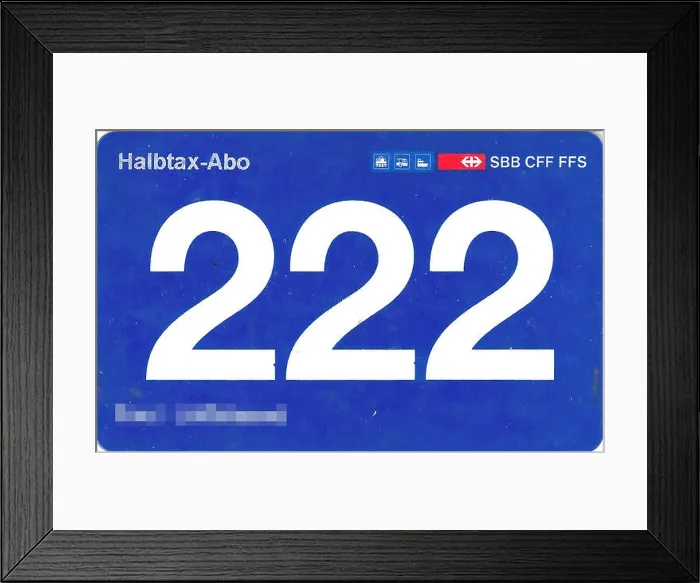 Framed Print : The Halbtax Abo is a Swiss public transport discount card Framed Print : The Halbtax Abo is a Swiss public transport discount card