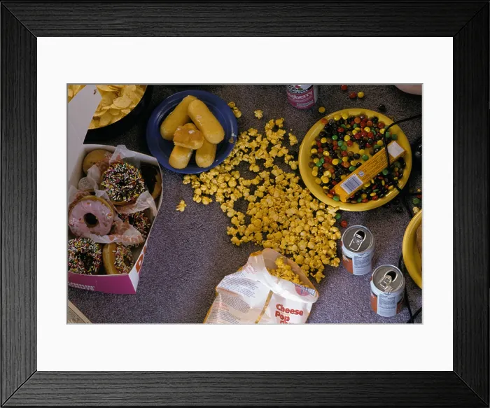Framed Print : Array of junk food Framed Print : Array of junk food