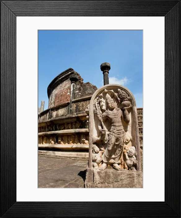 Framed Print : Sri Lanka, North Central Province, Polonnaruwa, Polonnaruwa Vatadage, ancient guardstone Framed Print : Sri Lanka, North Central Province, Polonnaruwa, Polonnaruwa Vatadage, ancient guardstone