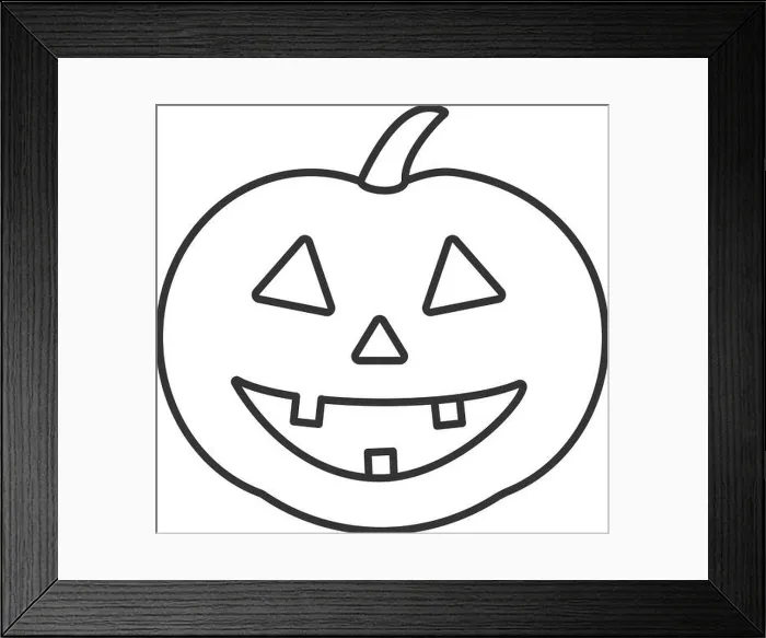 Framed Print : Halloween pumpkin linear icon. Autumn holidays contour symbol Framed Print : Halloween pumpkin linear icon. Autumn holidays contour symbol