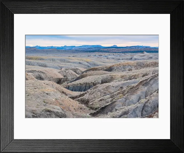 Framed Print : Colorful Desert Ravines Framed Print : Colorful Desert Ravines