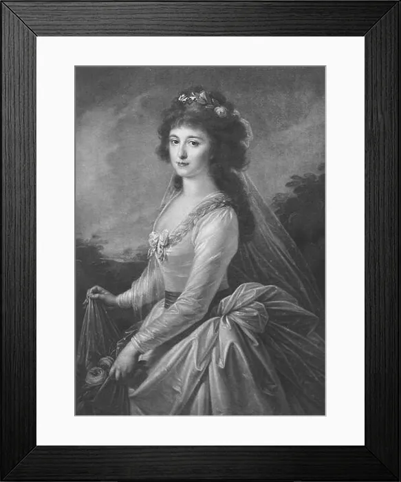 Framed Print : Русский: Анна Ивановна Плещеева, ур