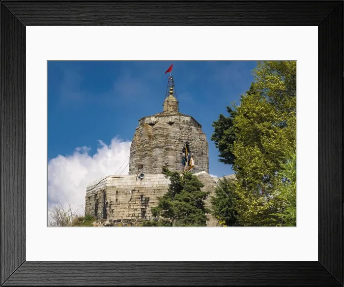 Framed Print : Shankaracharya temple, srinagar, kashmir, India, Asia Framed Print : Shankaracharya temple, srinagar, kashmir, India, Asia