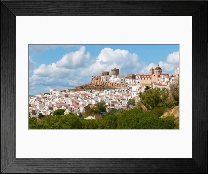 Framed Print : A view of the village of Pisticci, Italy Framed Print : A view of the village of Pisticci, Italy
