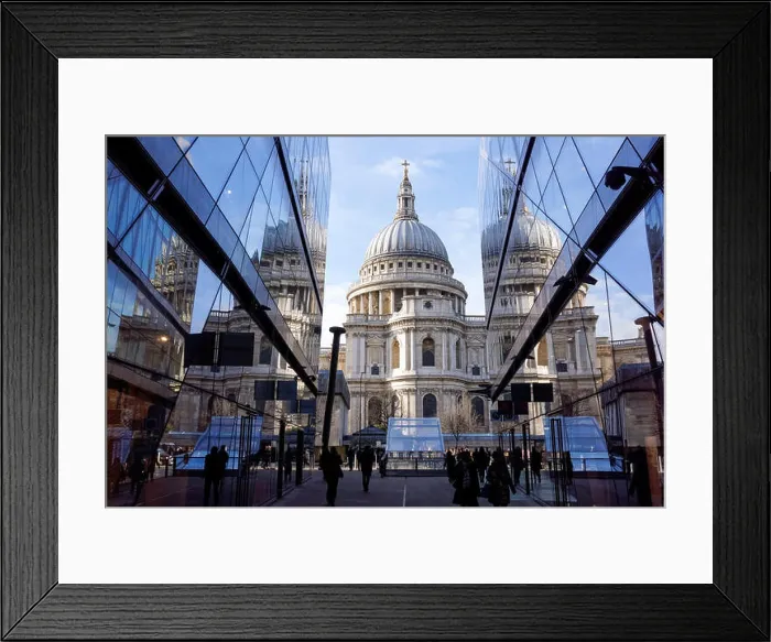Framed Print : St Paul's Cathedral seen from One New Change in London England United Kingdom UK Framed Print : St Paul's Cathedral seen from One New Change in London England United Kingdom UK