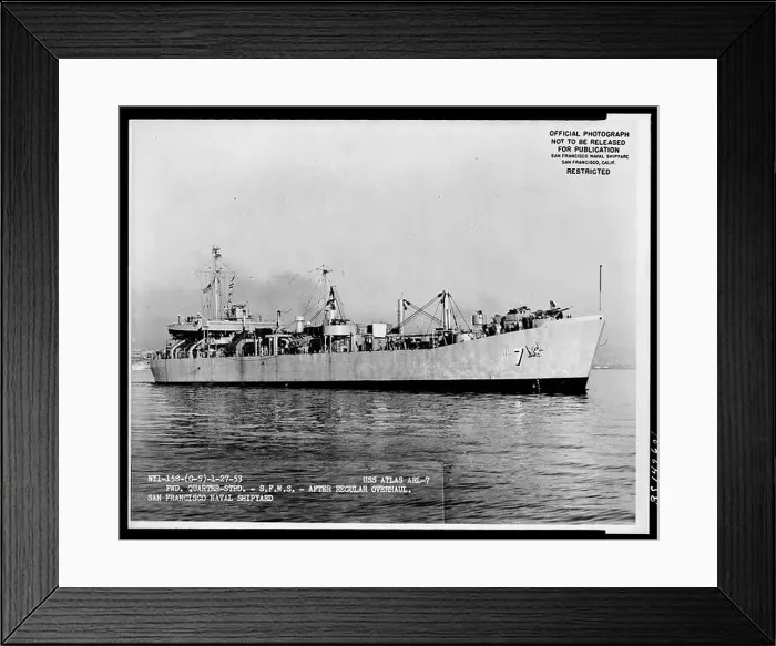 Framed Print : ARL-7 Atlas, Ships, Naval Vessels, Boats, Naval History, Navy Framed Print : ARL-7 Atlas, Ships, Naval Vessels, Boats, Naval History, Navy