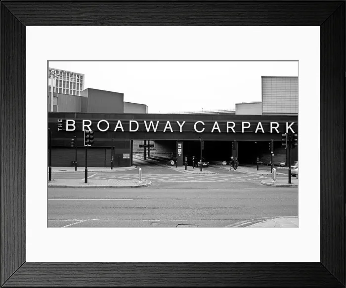 Framed Print : Broadway Car park, Bradford, England Framed Print : Broadway Car park, Bradford, England