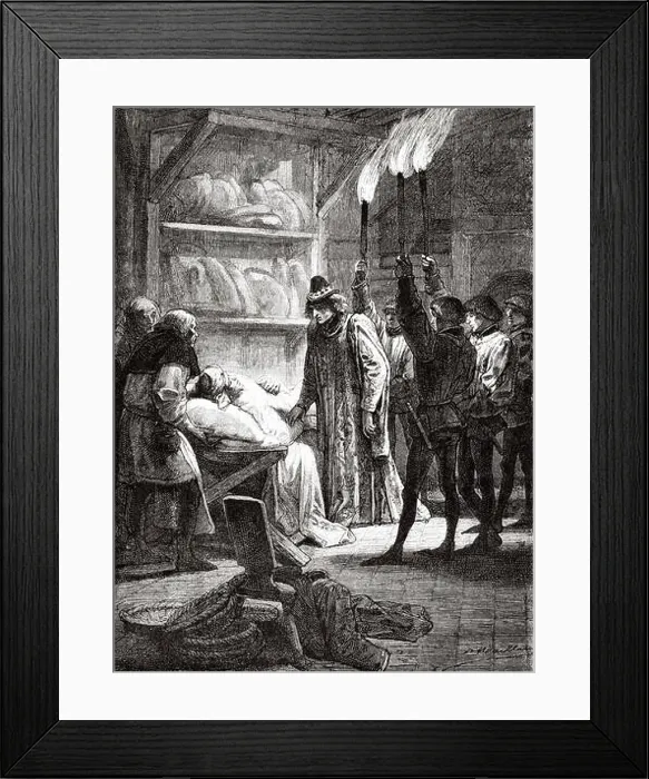 Framed Print : Madness of Charles VI King of France