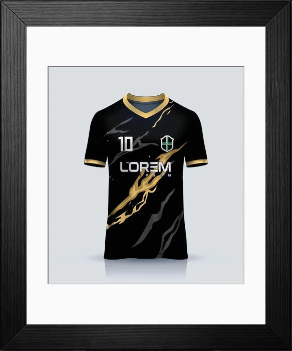 Framed Print : Tshirt mockup abstract grunge sport jersey design for football soccer, racing, esports, running, blue white color Framed Print : Tshirt mockup abstract grunge sport jersey design for football soccer, racing, esports, running, blue white color