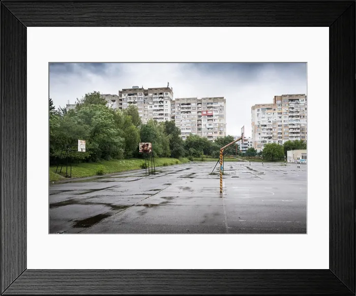 Framed Print : Plattenbauten in Sofia, Bulgaria Framed Print : Plattenbauten in Sofia, Bulgaria