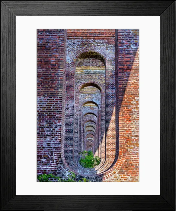 Framed Print : CHAPPEL VIADUCT IN THE COLNE VALLEY NEAR COLCHESTER Framed Print : CHAPPEL VIADUCT IN THE COLNE VALLEY NEAR COLCHESTER