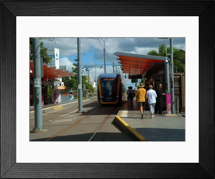 Framed Print : Southport G Link Tram Station, Gold Coast, Queensland, Australia Framed Print : Southport G Link Tram Station, Gold Coast, Queensland, Australia