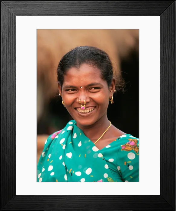 Framed Print : Woman at a village near Rayagada, , Orissa, India Framed Print : Woman at a village near Rayagada, , Orissa, India