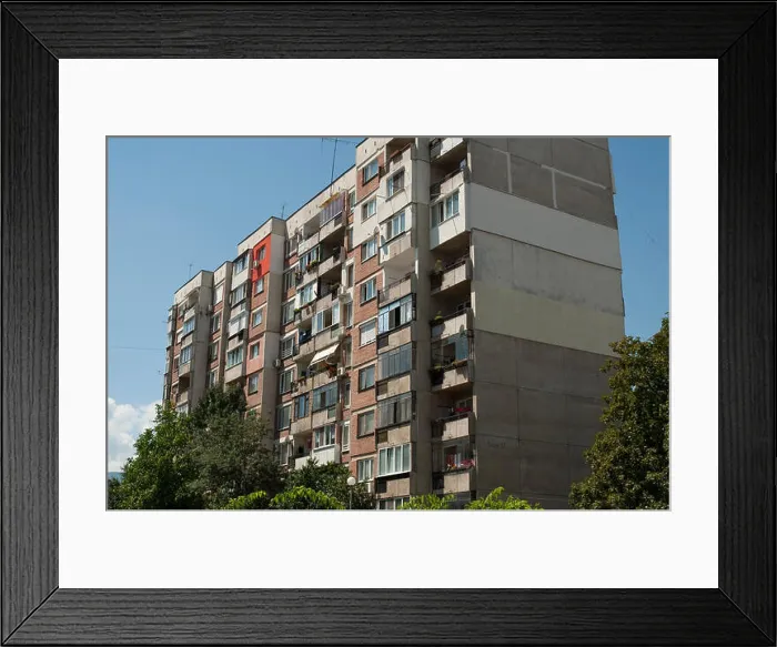 Framed Print : Communist style housing in Sofia, Bulgaria Framed Print : Communist style housing in Sofia, Bulgaria