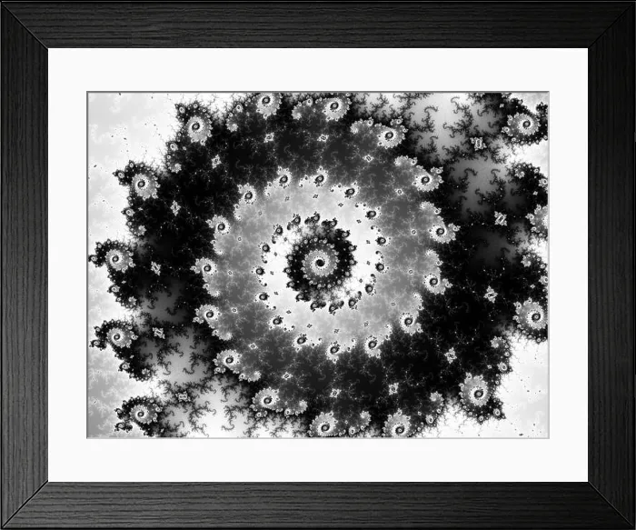 Framed Print : Beautiful zoom into an infinite mathematical fractal set