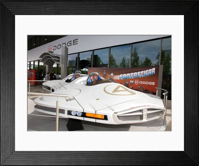 Framed Print : Futuristic concept flying car the Dodge Fantasticar Framed Print : Futuristic concept flying car the Dodge Fantasticar