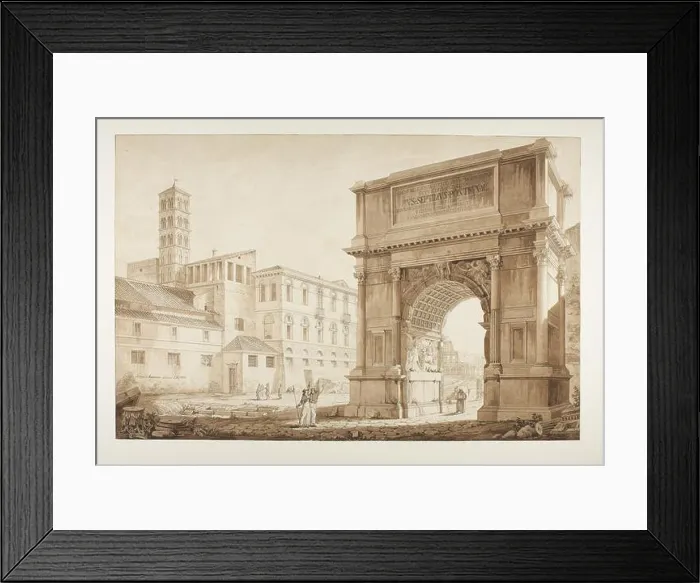 Framed Print : View of the Arch of Titus Restored by Pius VII Framed Print : View of the Arch of Titus Restored by Pius VII
