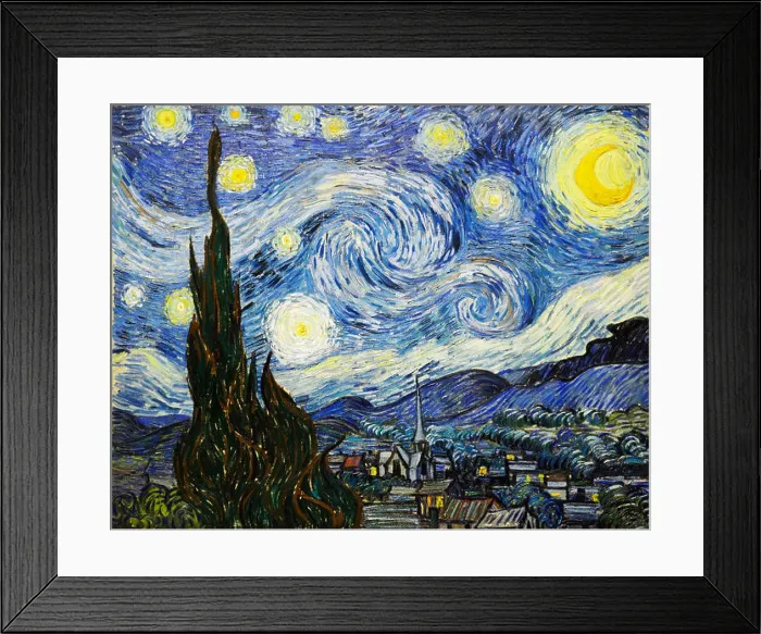 Framed Print : The Starry Night, Van Gogh, 1889