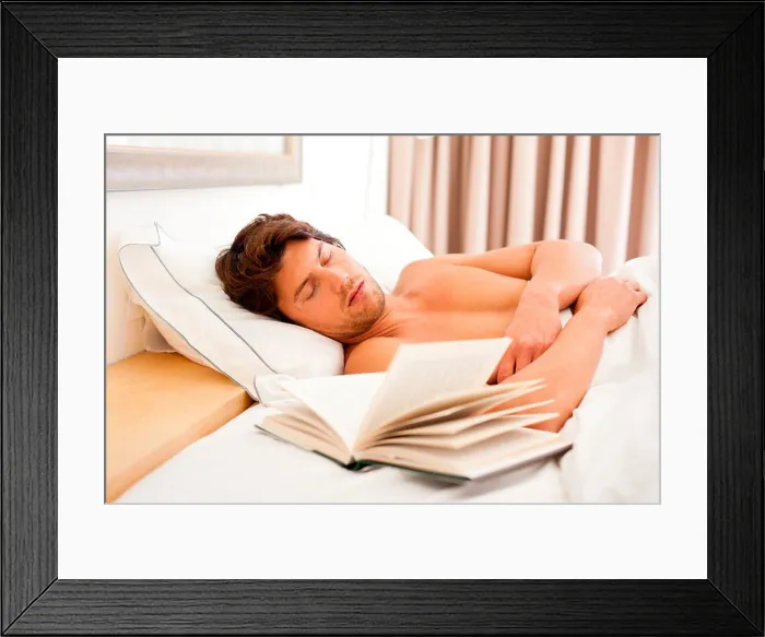 Framed Print : Man sleeping Framed Print : Man sleeping