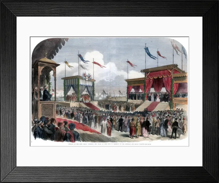 Framed Print : The Opening of the Suez Canal, Port Said, Egypt, 17 November 1869 Framed Print : The Opening of the Suez Canal, Port Said, Egypt, 17 November 1869