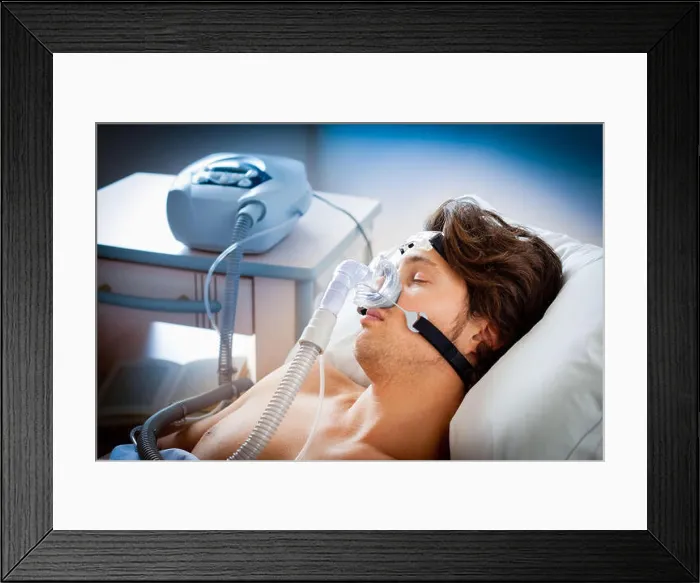 Framed Print : Treatment of sleep apnea and snoring