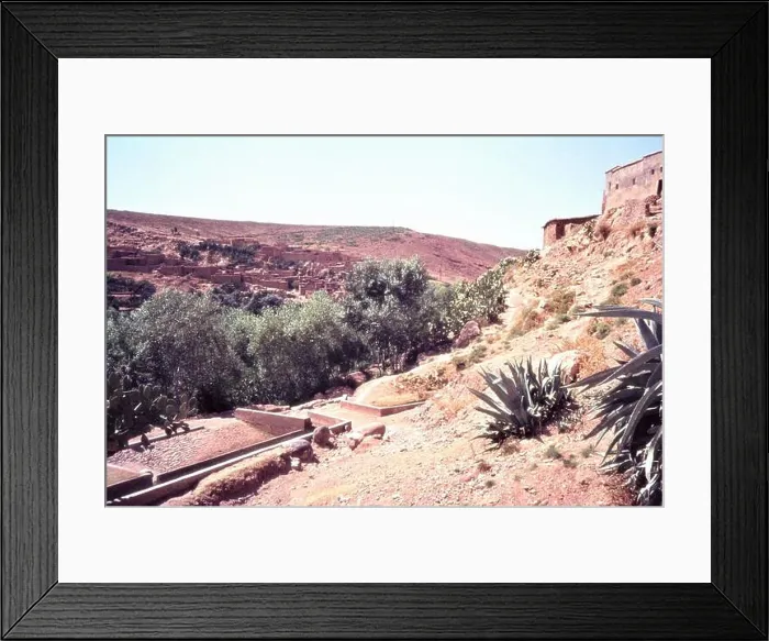 Framed Print : The Kasbah of the Berber village Tahanaout in the High Atlas. [automated translation]