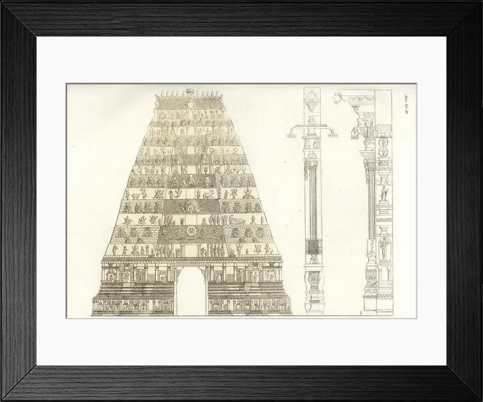 Framed Print : Pagoda of Chidambaram, Hindu temple Framed Print : Pagoda of Chidambaram, Hindu temple