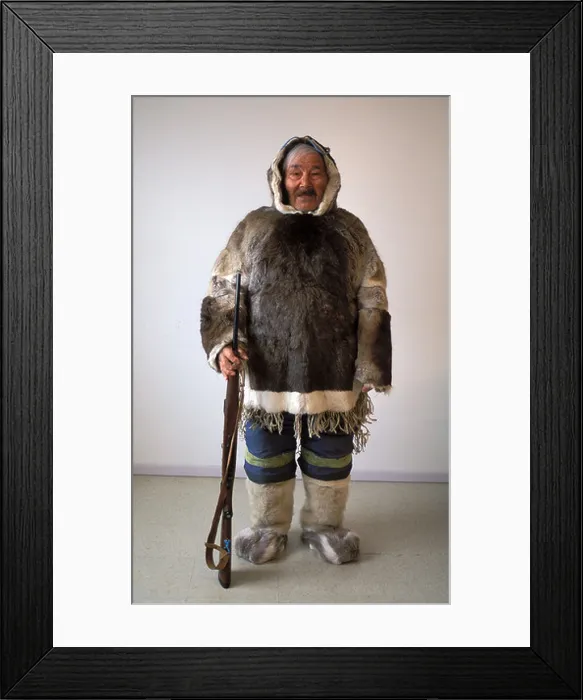 Framed Print : Portrait of an Inuit man Framed Print : Portrait of an Inuit man