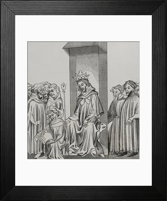 Framed Print : Clovis I (ca. 466-511). King of the Franks (481-511) Framed Print : Clovis I (ca. 466-511). King of the Franks (481-511)