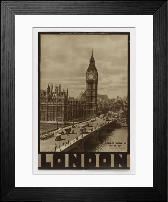 Framed Print : Houses of Parliament and 'Big Ben' - London