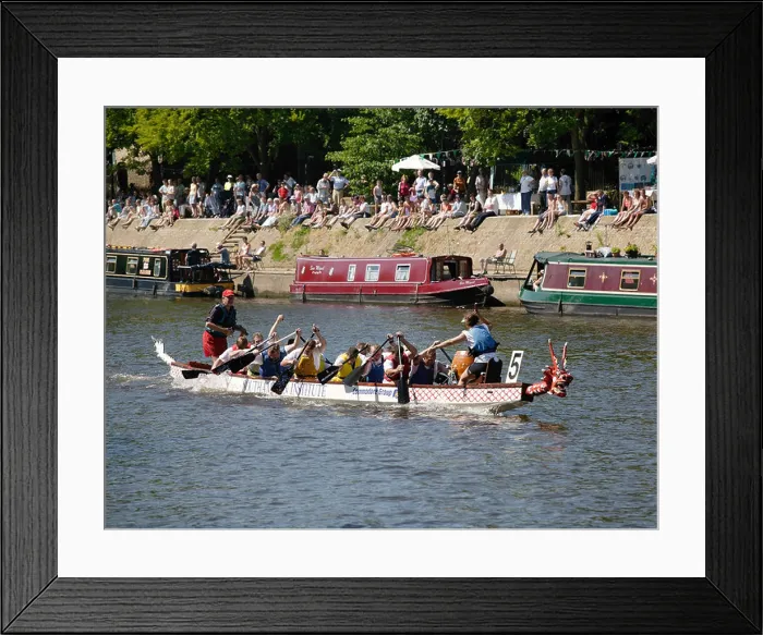 Framed Print : DRAGON BOAT RACE RIVER OUSE SUMMER YORK CITY NORTH YORKSHIRE ENGLAND BRITAIN UNITED KINGDOM UK
