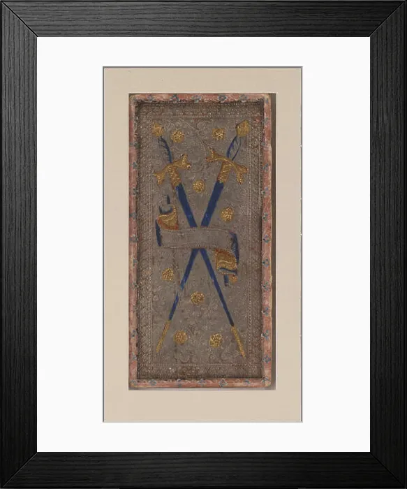 Framed Print : English: A card from the Visconti tarot deck Framed Print : English: A card from the Visconti tarot deck