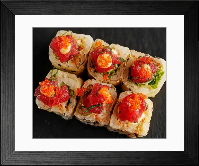 Framed Print : Japanese sushi selection bento box sashimi tempura chop sticks Framed Print : Japanese sushi selection bento box sashimi tempura chop sticks