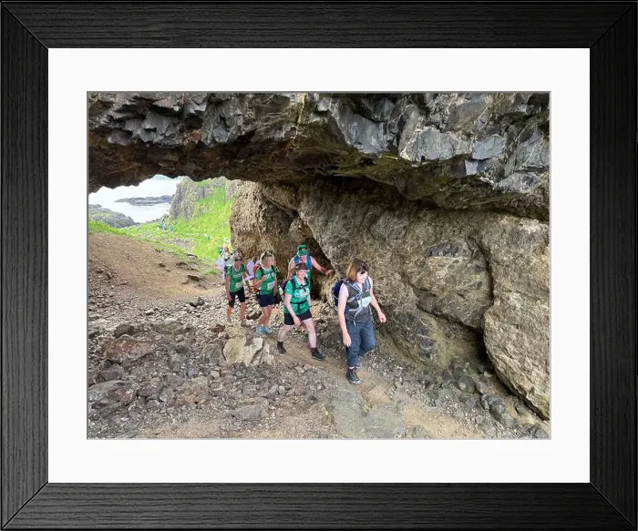 Framed Print : Giants Causeway Mighty hike for Macmillan cancer charity in Northern Ireland