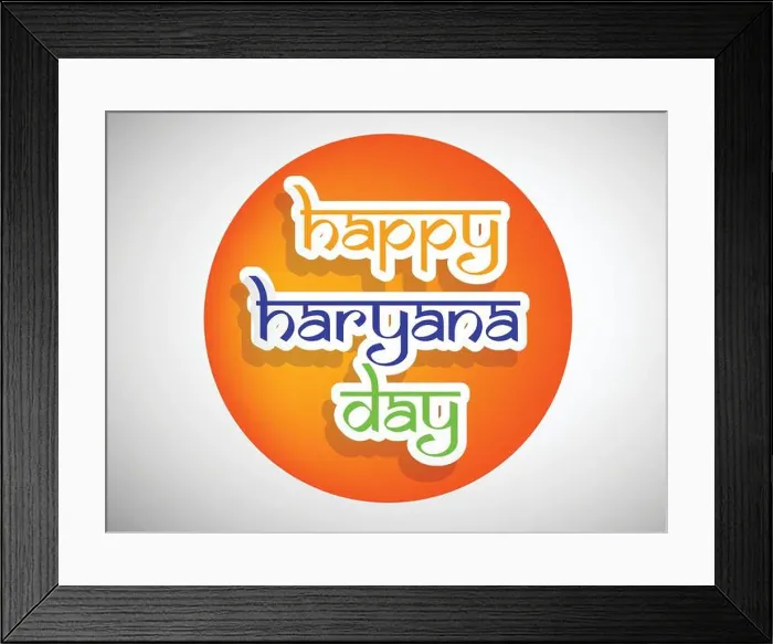 Framed Print : Haryana Day Indian State Background Framed Print : Haryana Day Indian State Background