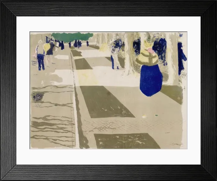 Framed Print : The Avenue, Paysages et Interiors: Edouard Vuillard; Douze Lithographies en couleur; edits by Vollard; before 1899 Framed Print : The Avenue, Paysages et Interiors: Edouard Vuillard; Douze Lithographies en couleur; edits by Vollard; before 1899