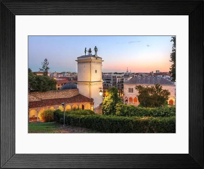 Framed Print : Picturesque sunset over Udine, Friuli Venzia Giulia province Framed Print : Picturesque sunset over Udine, Friuli Venzia Giulia province