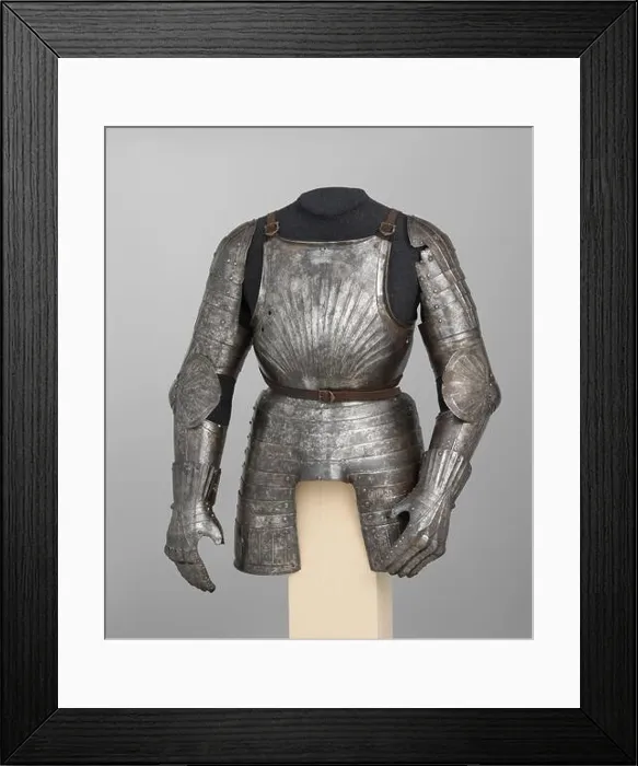 Framed Print : Elements of a Light-Cavalry Armor ca Framed Print : Elements of a Light-Cavalry Armor ca