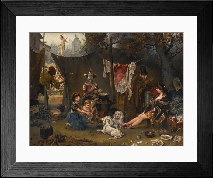 Framed Print : Behind the Scenes 1880 by Ludwig Knaus Framed Print : Behind the Scenes 1880 by Ludwig Knaus
