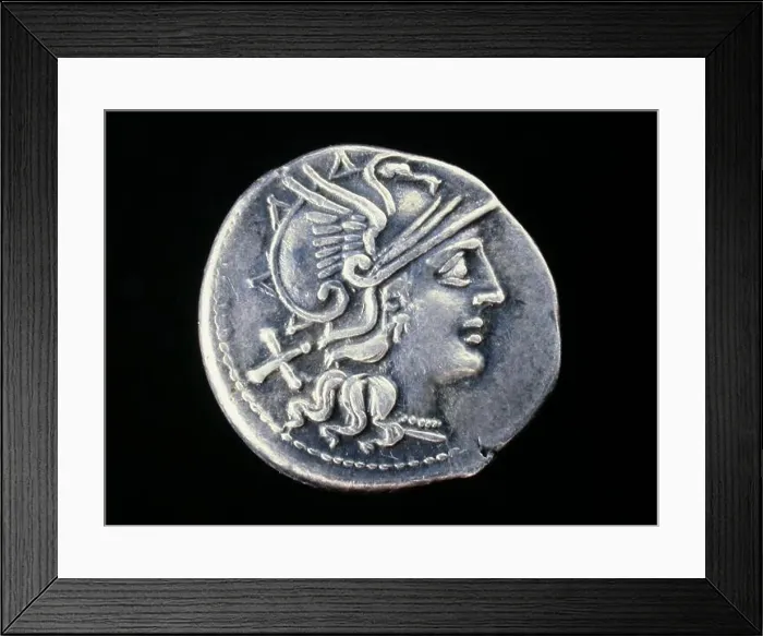 Framed Print : NUMISMATICA. MONEDA REPUBLICA ROMANA Framed Print : NUMISMATICA. MONEDA REPUBLICA ROMANA