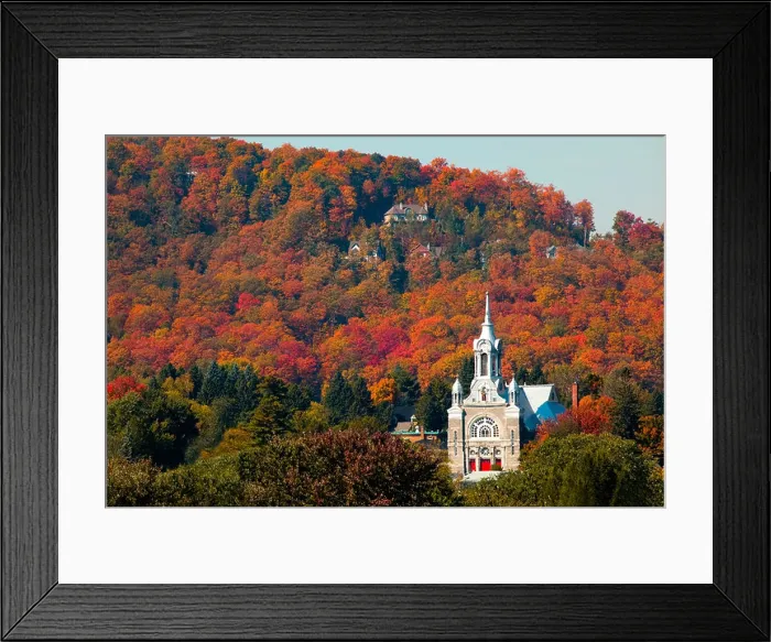 Framed Print : Ville Saint-Sauveur Church, Laurentians, Quebec Framed Print : Ville Saint-Sauveur Church, Laurentians, Quebec
