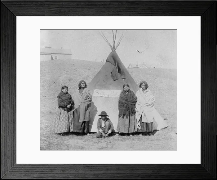 Framed Print : Sitting Bull's Family – 1891 Framed Print : Sitting Bull's Family – 1891